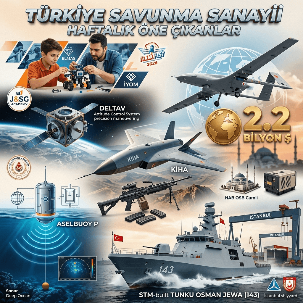 Türk Savunma Sanayiinde Haftanın Gündemi: 2,2 Milyar Dolarlık İhracat ve Yeni Teknoloji Hamleleri