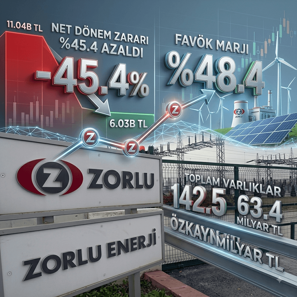 Zorlu Enerji’nin 2026 İlk Yarı Zararı Yüzde 45 Azaldı: Net Zarar 6,03 Milyar TL Oldu