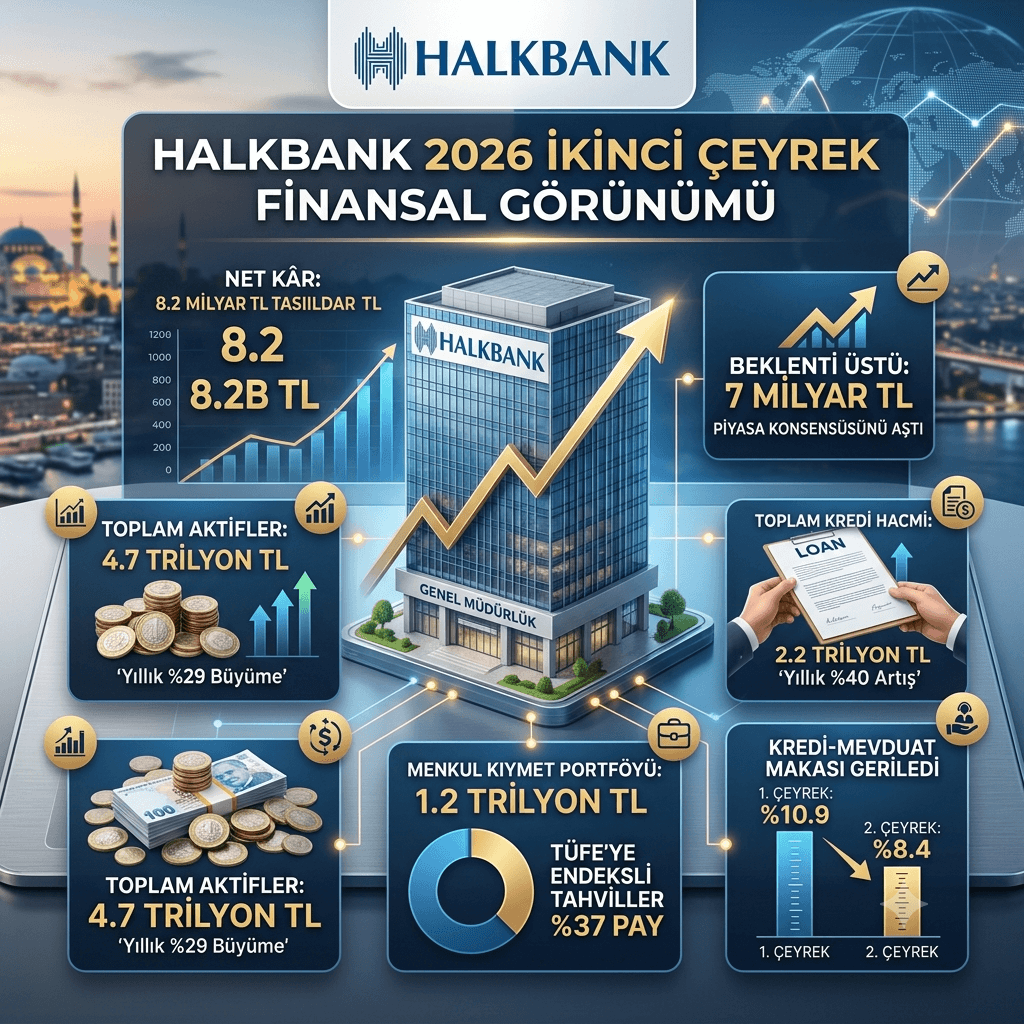 Halkbank’tan Beklenti Üstü Kâr: 2026’nın İkinci Çeyreğinde 8,2 Milyar TL Net Kâr