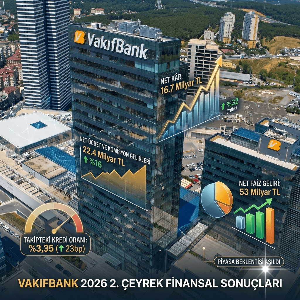 VakıfBank’tan Beklentileri Aşan Kâr: İkinci Çeyrekte 16,7 Milyar TL Net Kâr