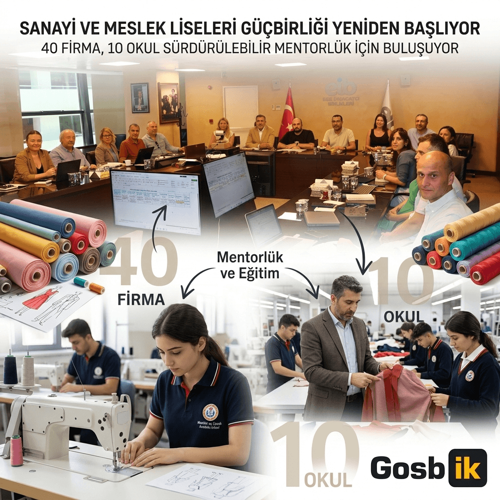 İzmir’de Meslek Liseleri İçin Büyük İş Birliği: 40 Firma ve 10 Okul Aynı Projede Buluşuyor