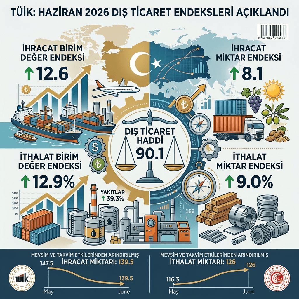 TÜİK Açıkladı: Haziranda İhracat ve İthalat Birim Değerleri Yüzde 12’nin Üzerinde Arttı