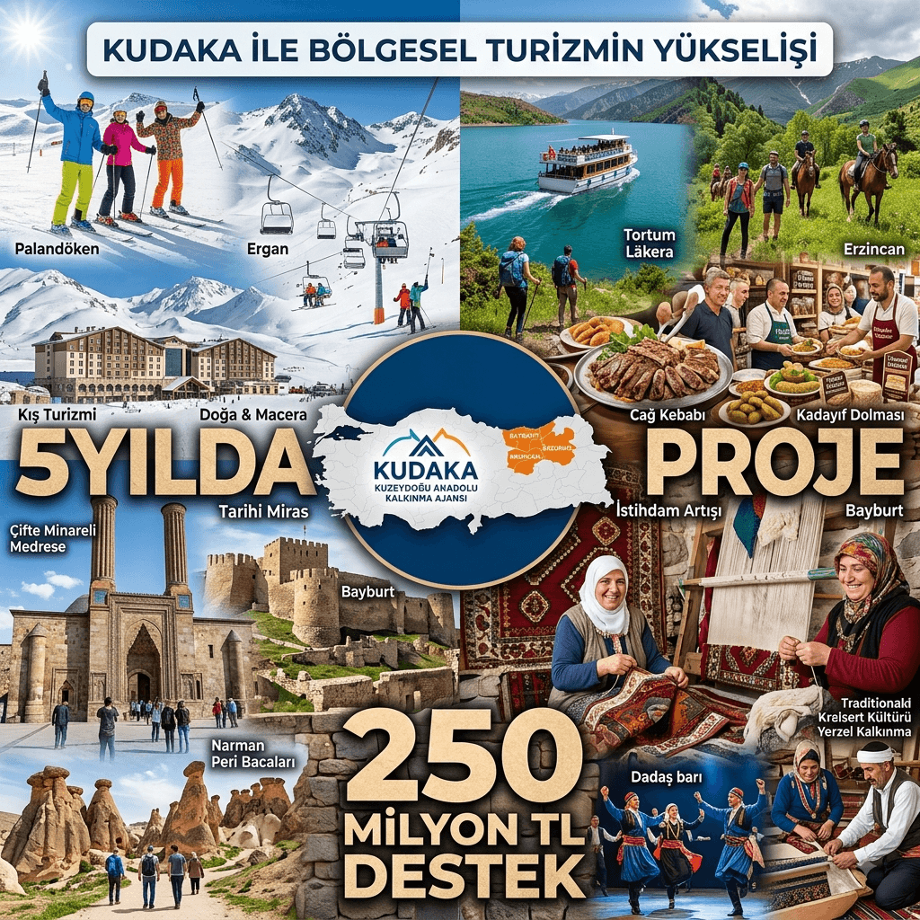 KUDAKA’dan turizme 250 milyon TL destek: 5 yılda 55 proje hayata geçirildi