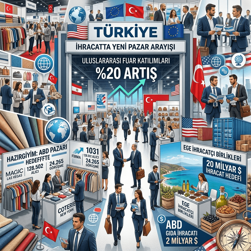 Türk İhracatçısı Yeni Pazar Peşinde: Uluslararası Fuar Katılımları Yüzde 20 Arttı