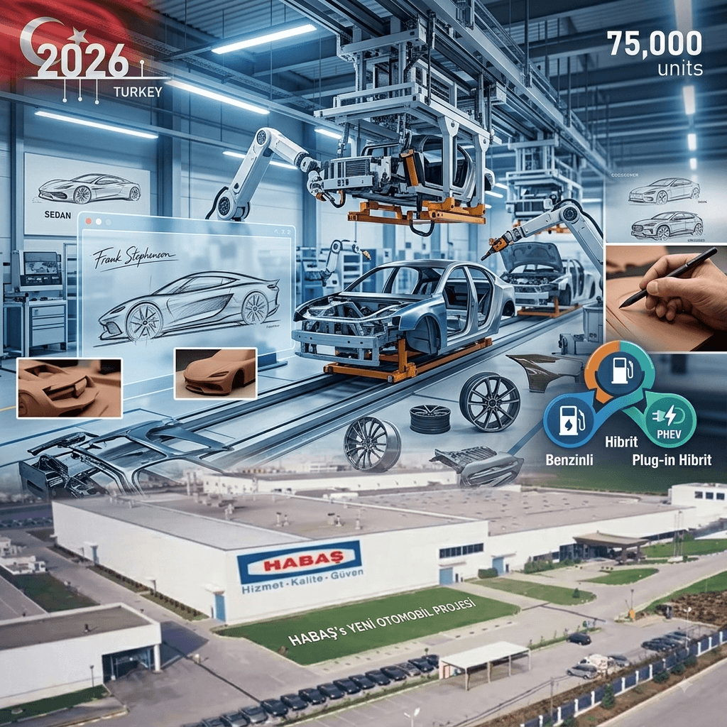 HABAŞ’tan Yerli Otomobil Hamlesi: Gebze’de Üretilecek, Ferrari ve McLaren Tasarımcısı İmzasını Atacak