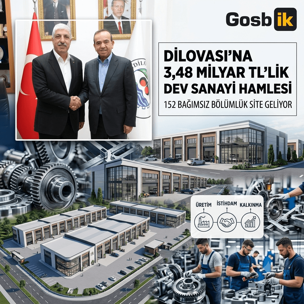 Dilovası’na 3,48 Milyar TL’lik Dev Yatırım: 152 Bağımsız Bölümlük Küçük Sanayi Sitesi Geliyor
