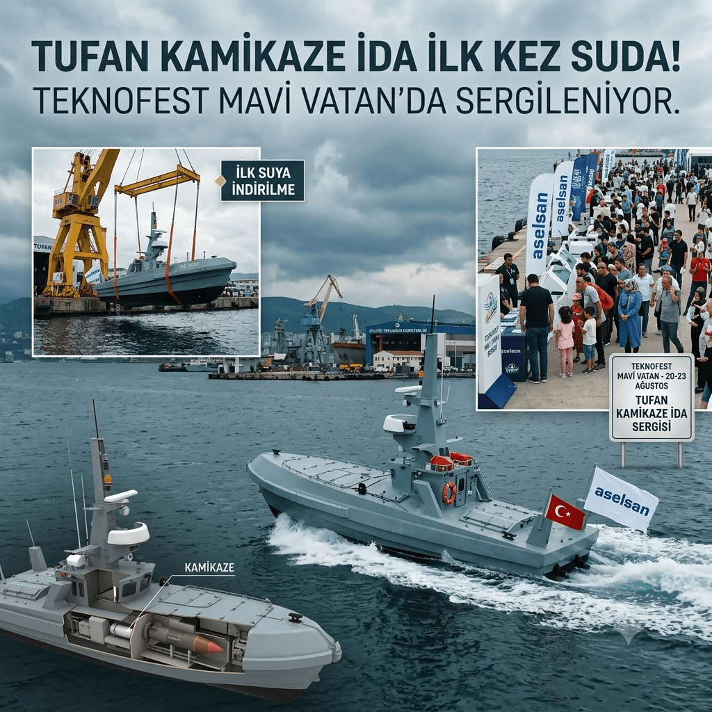 ASELSAN’dan Deniz Harbinde Yeni Güç: TUFAN Kamikaze İDA İlk Kez Suya İndirildi