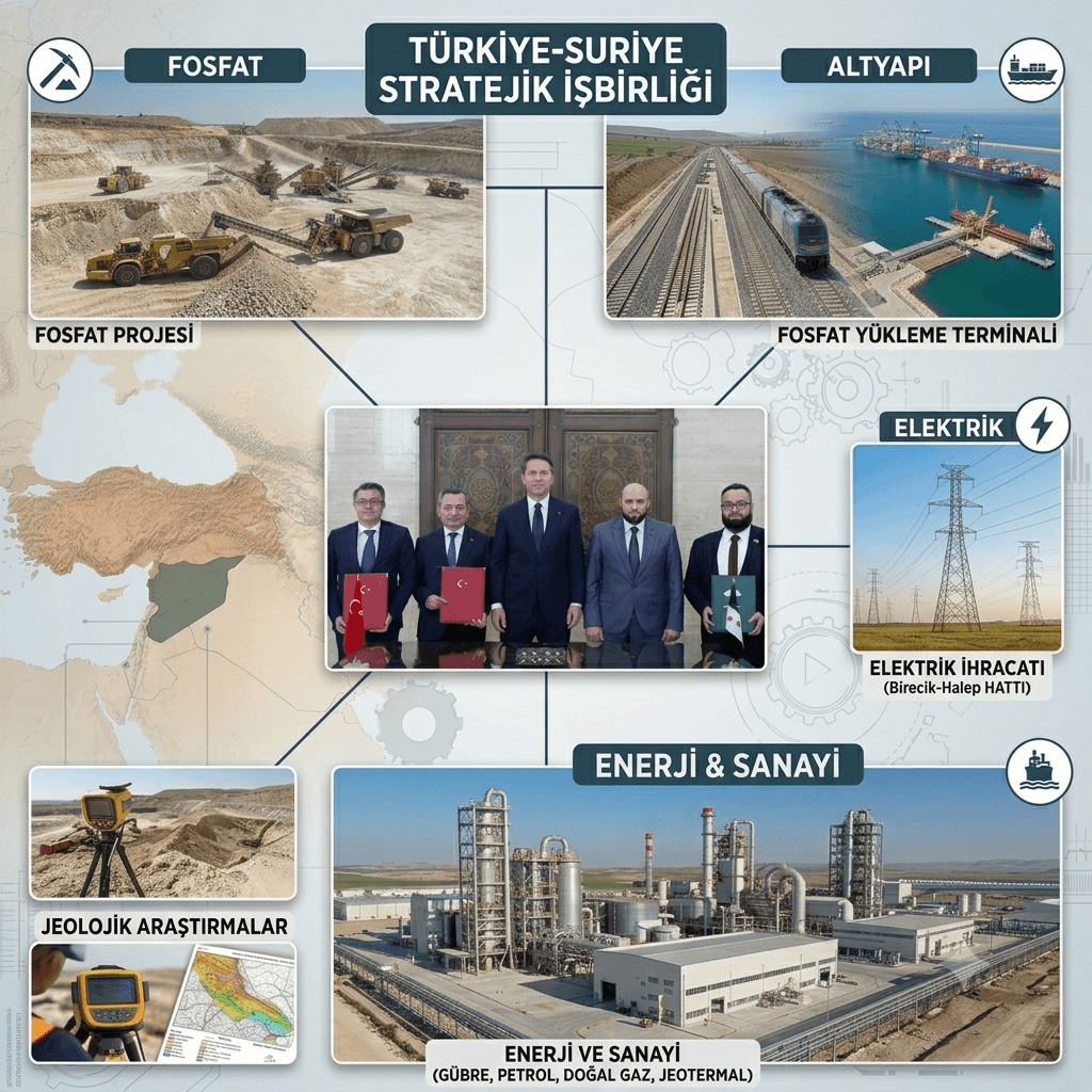 Türkiye ve Suriye’den fosfat hamlesi: Üretim, sanayi tesisi ve demiryolunu kapsayan dev proje yolda