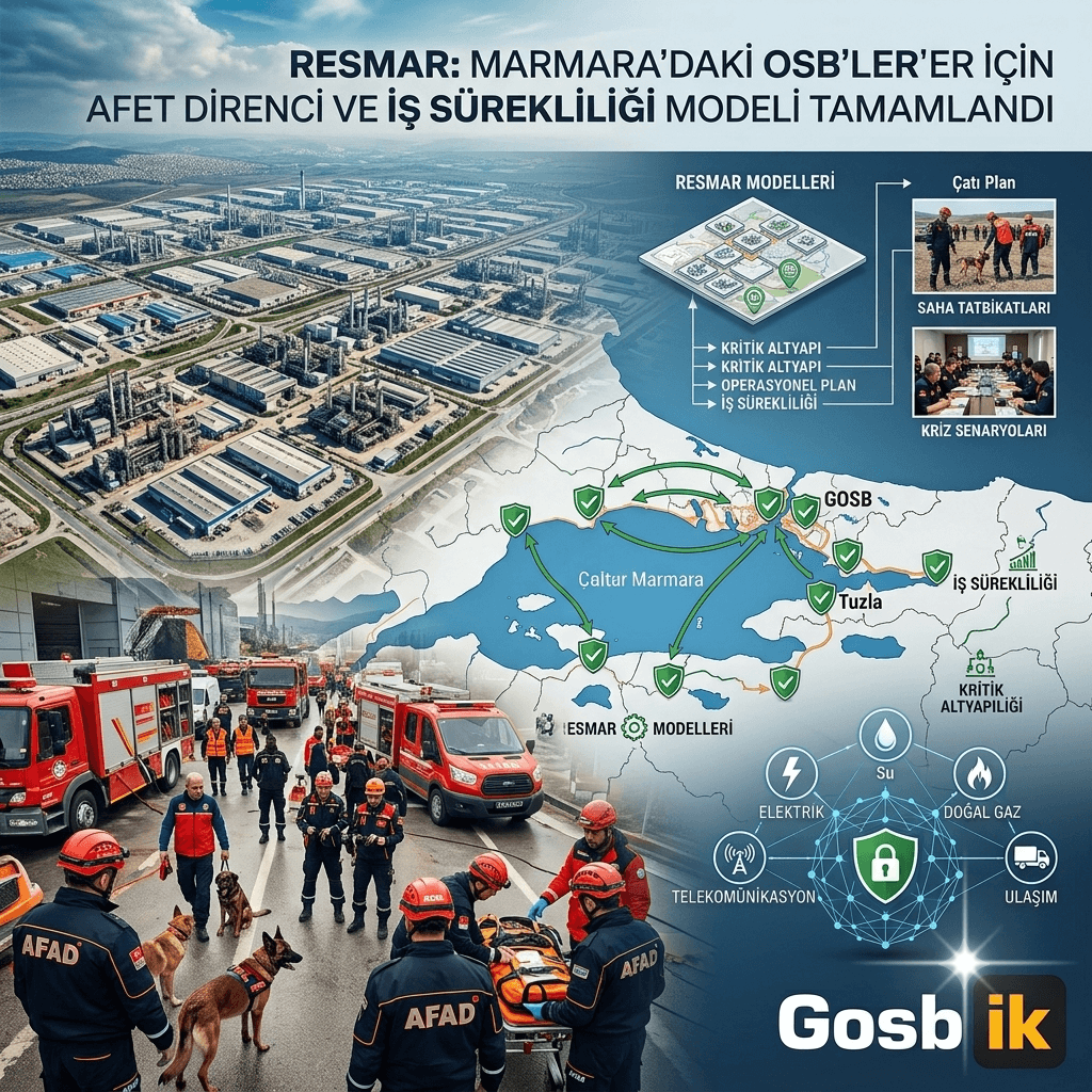 AFAD’dan Marmara’daki OSB’ler için kritik adım: Sanayi bölgelerini afetlere karşı güçlendirecek RESMAR tamamlandı
