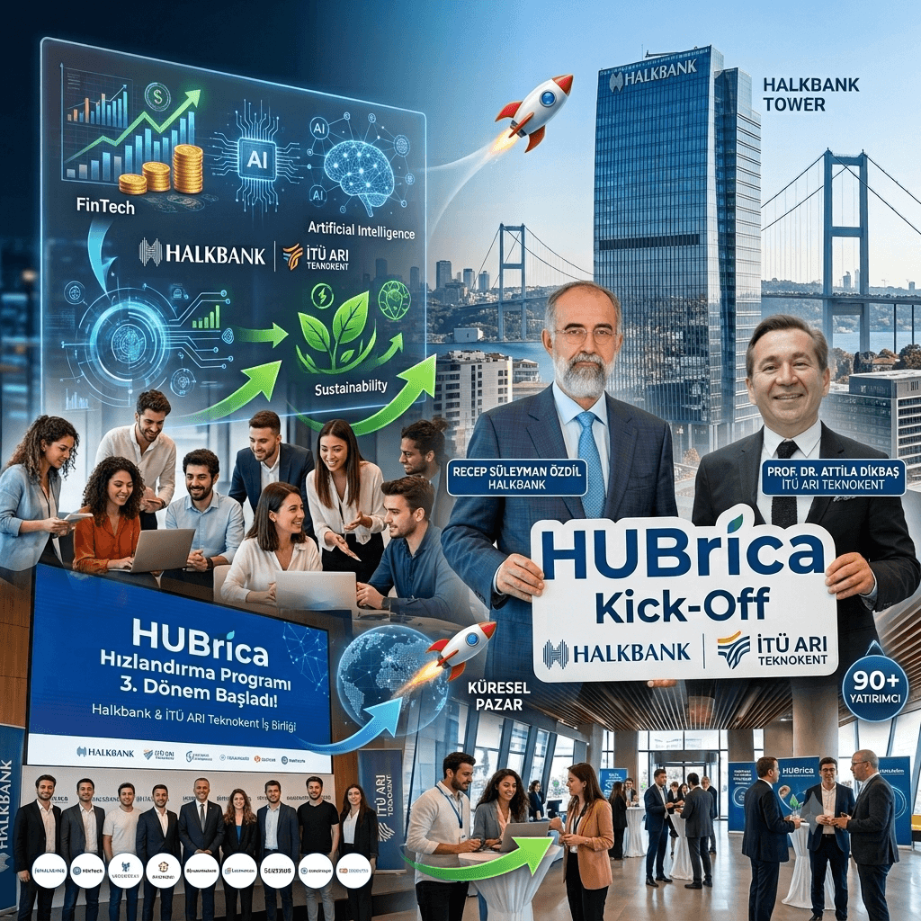 Halkbank ve İTÜ ARI Teknokent'ten Girişimcilere Büyük Destek! Yapay Zeka ve Fintek Girişimleri Küresel Pazara Açılıyor