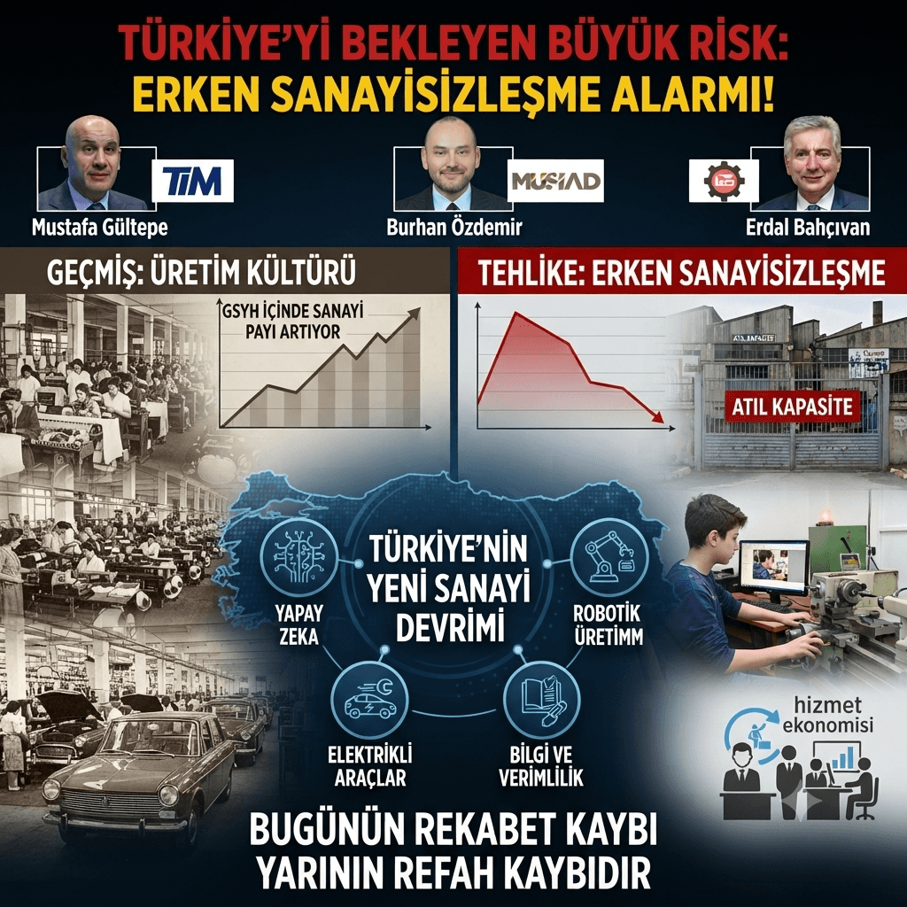 İSO Başkanı Erdal Bahçıvan'dan Kritik Uyarı: Türkiye'yi Bekleyen En Büyük Tehlike 'Erken Sanayisizleşme'