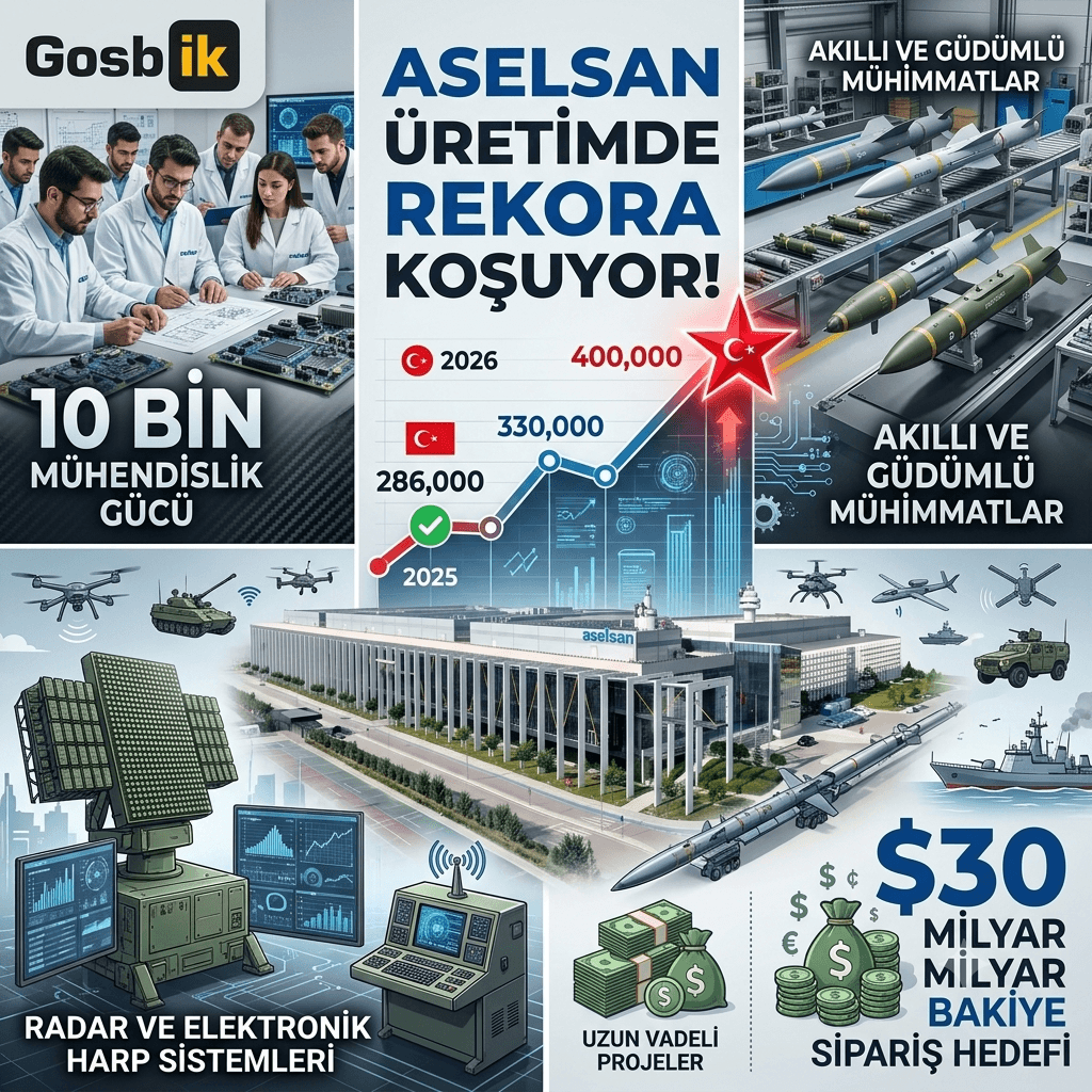 ASELSAN’dan 2026’da üretim rekoru: 400 binin üzerinde savunma ürünü teslim edecek!