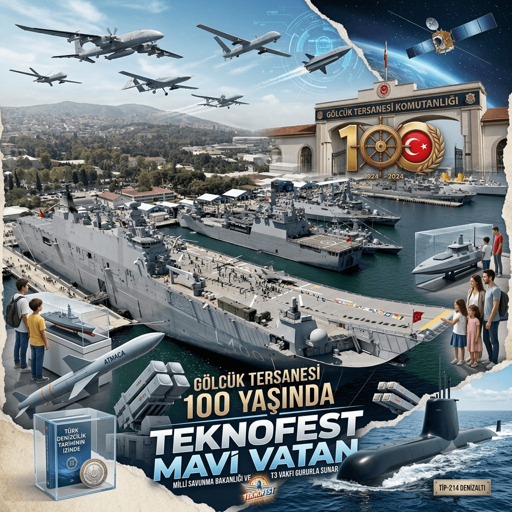 Gölcük Tersanesi 100. Yılında TEKNOFEST Mavi Vatan’a Ev Sahipliği Yapıyor: İşte Sergilenen Savunma Teknolojileri