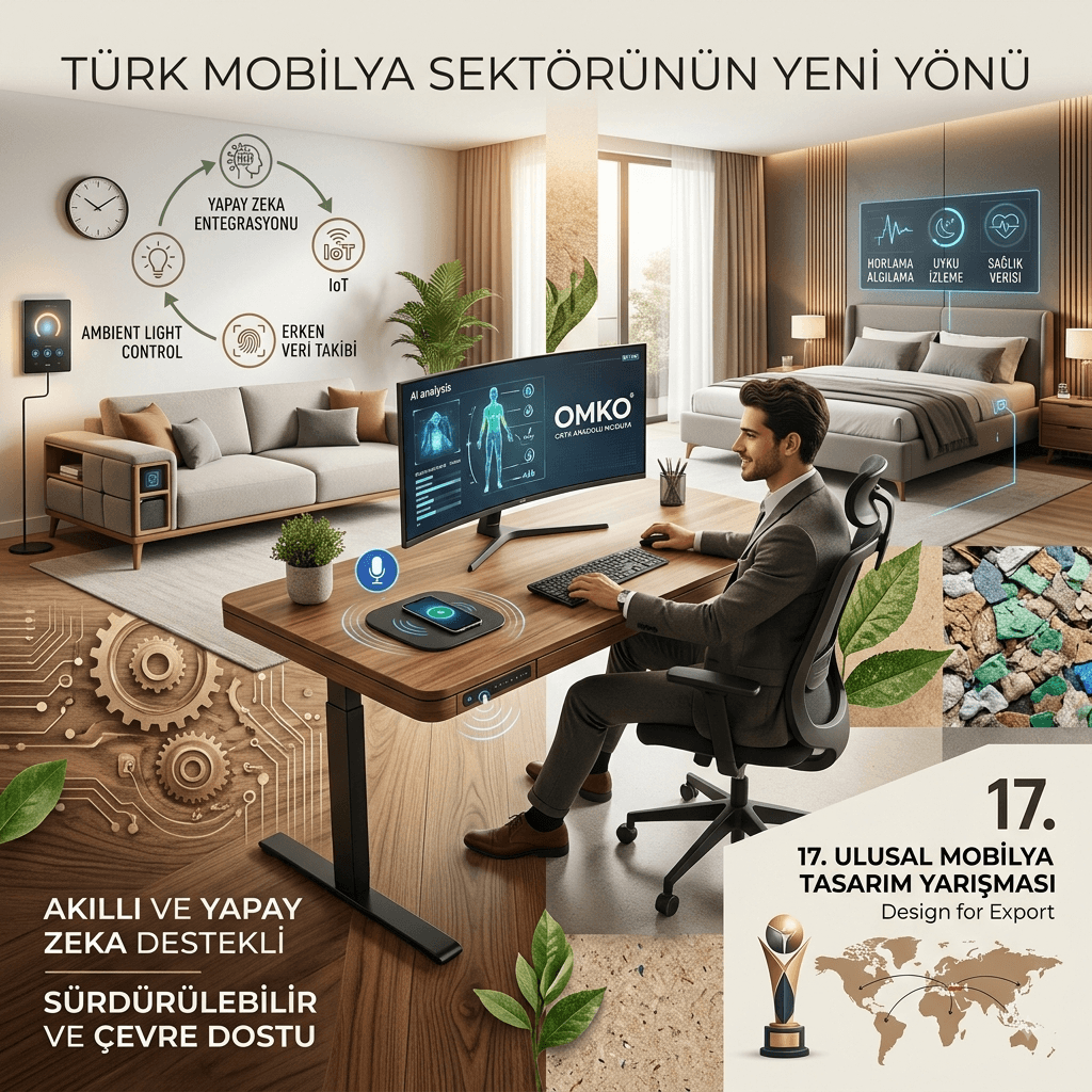 Türk Mobilya Sektörü Yapay Zeka ve Akıllı Ürünlere Yöneliyor: Pazar 10 Milyar Dolara Yaklaşıyor