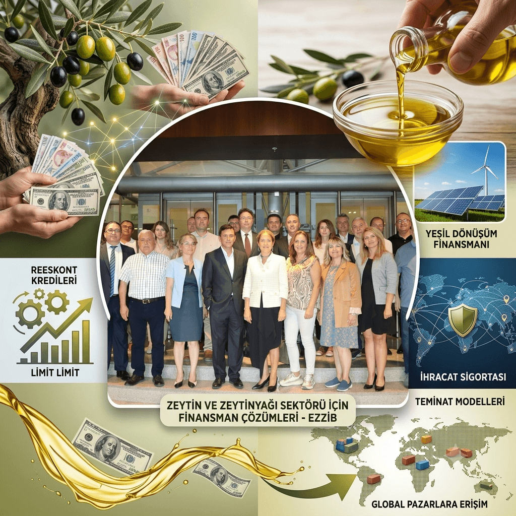 Zeytin ve Zeytinyağı İhracatçılarından Kritik Finansman Çağrısı! Reeskont Kredisi, Döviz Desteği ve Eximbank Talepleri Masada