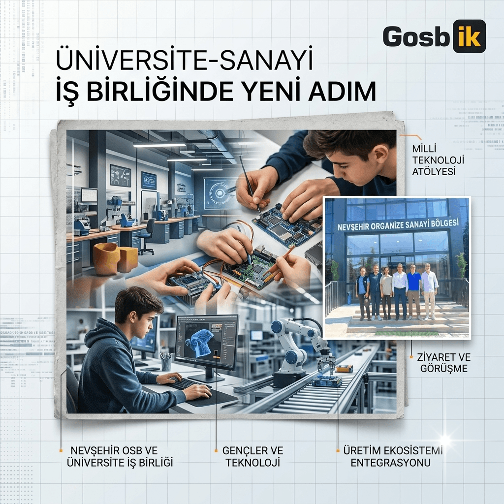 Nevşehir OSB’de Milli Teknoloji Hamlesi: Üniversite-Sanayi İş Birliği İçin Önemli Adım