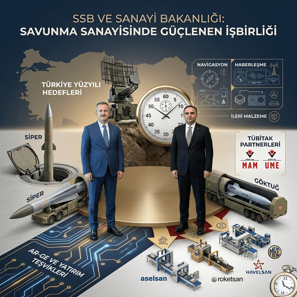 SSB ve Sanayi Bakanlığından Savunma Sanayisinde Güçlü İşbirliği Mesajı