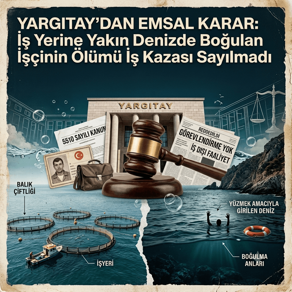 Yargıtay’dan Emsal İş Kazası Kararı: İş Yerinin Yakınında Denize Giren İşçinin Ölümü İş Kazası Sayılmadı