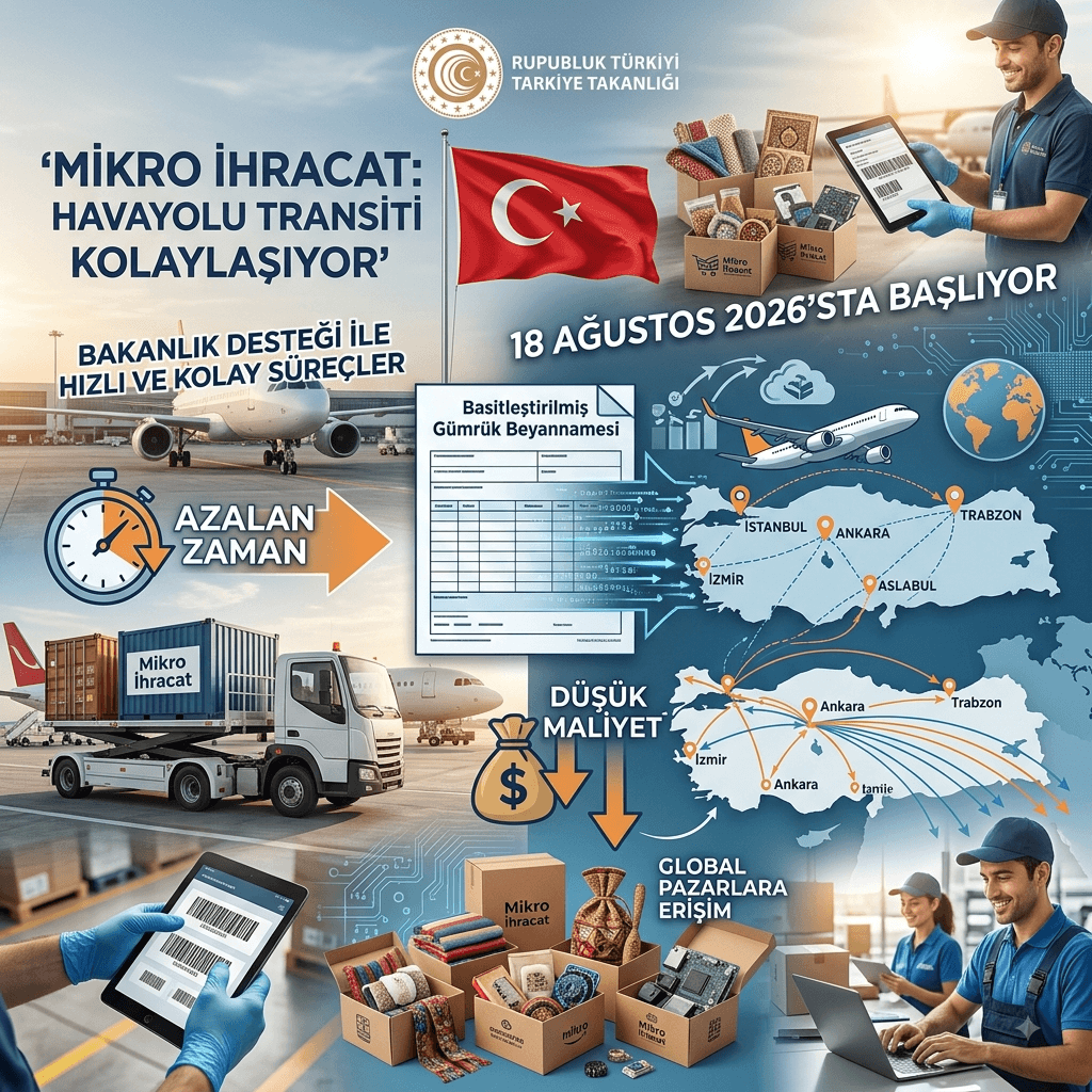 Mikro İhracatta Yeni Dönem: Havayolu Transit Süreçleri 18 Ağustos’ta Kolaylaşıyor