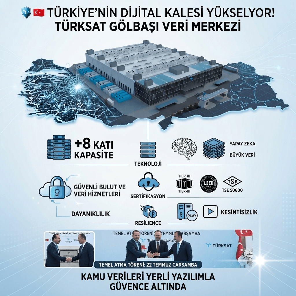 Türkiye'nin Dijital Kalesi Yükseliyor! Türksat'tan e-Devlet ve Kamu Verileri İçin Dev Veri Merkezi Hamlesi