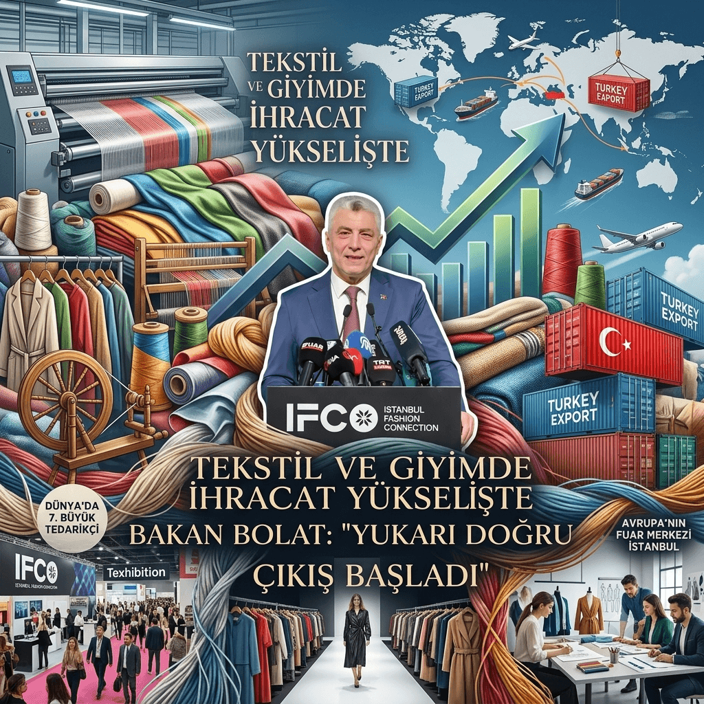 Bakan Bolat: Tekstil ve giyim ihracatında yükseliş başladı, hedef küresel pazarlarda büyümek