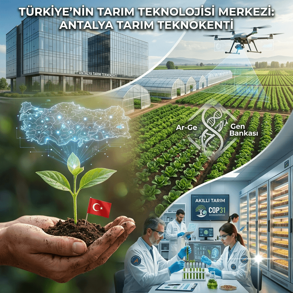 Türkiye'nin En Büyük Tarım Teknokenti Antalya'da Kuruluyor! 1.100 Dönümlük Dev Merkez Tarımın Geleceğini Şekillendirecek