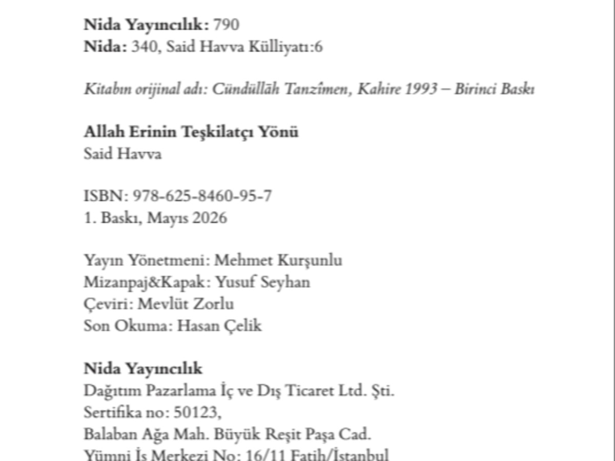 Allah Erinin Teşkilatçı Yönü görsel 2
