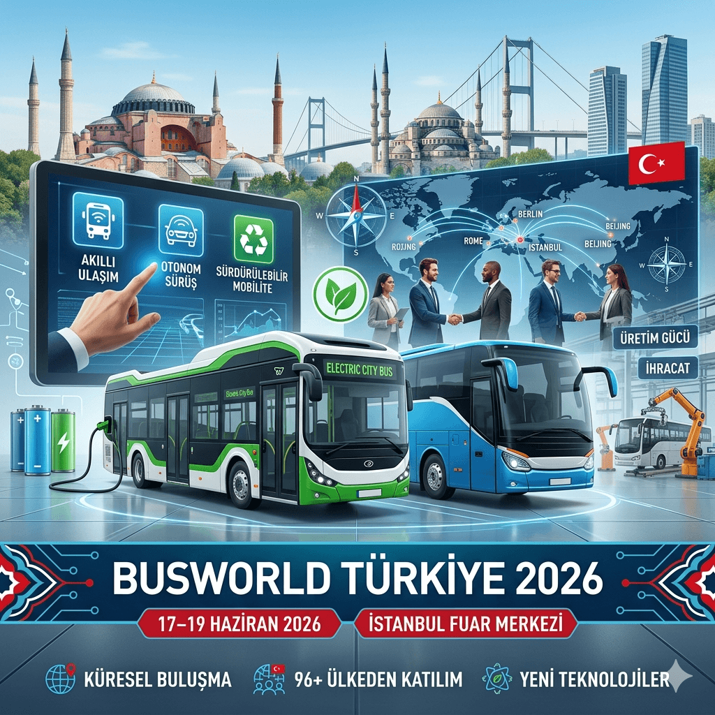 Busworld Türkiye 2026 İstanbul’da: Elektrikli Otobüsler ve Geleceğin Ulaşım Teknolojileri