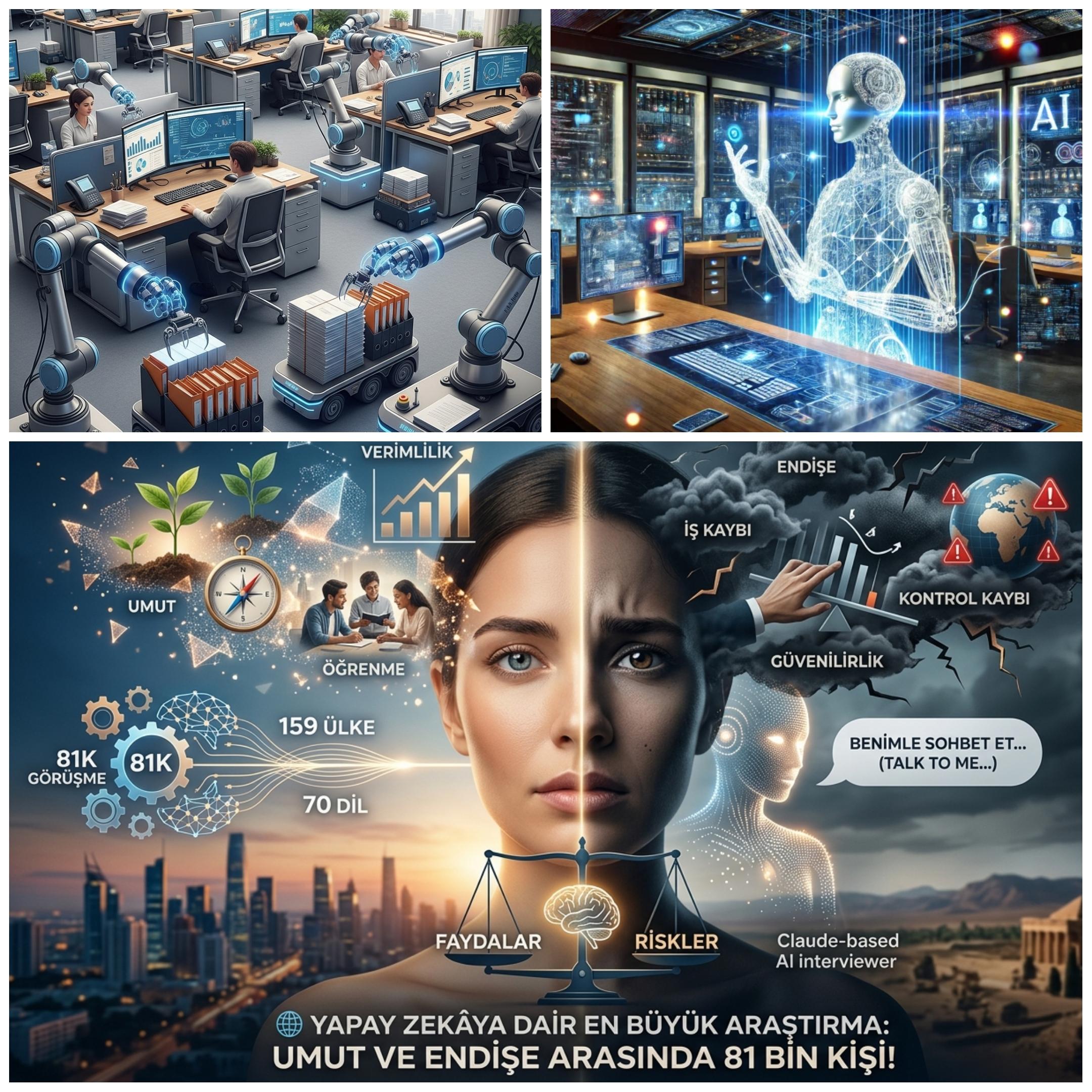 81 Bin Kişilik Dev Araştırma: Yapay Zekâ Hem Umut Hem Korku Yaratıyor! İşte İnsanların AI Hakkındaki Gerçek Düşünceleri