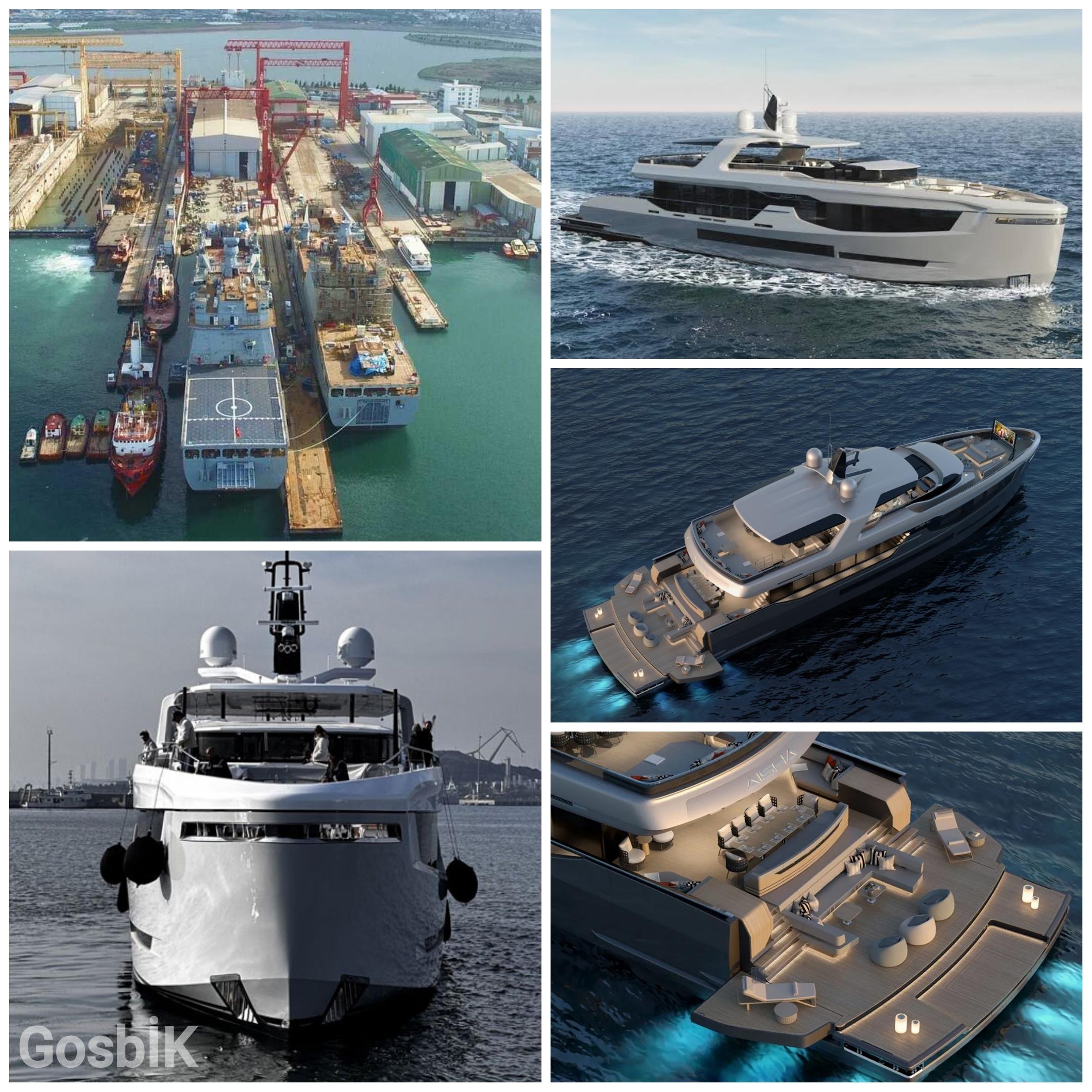 Anadolu Tersanesi’nden Savunma Sanayi Dışında Atılım, 40 Metrelik Lüks Dev AISHA Denize İndi! 1.500 Deniz Mili Menziliyle Dikkat Çekiyor.