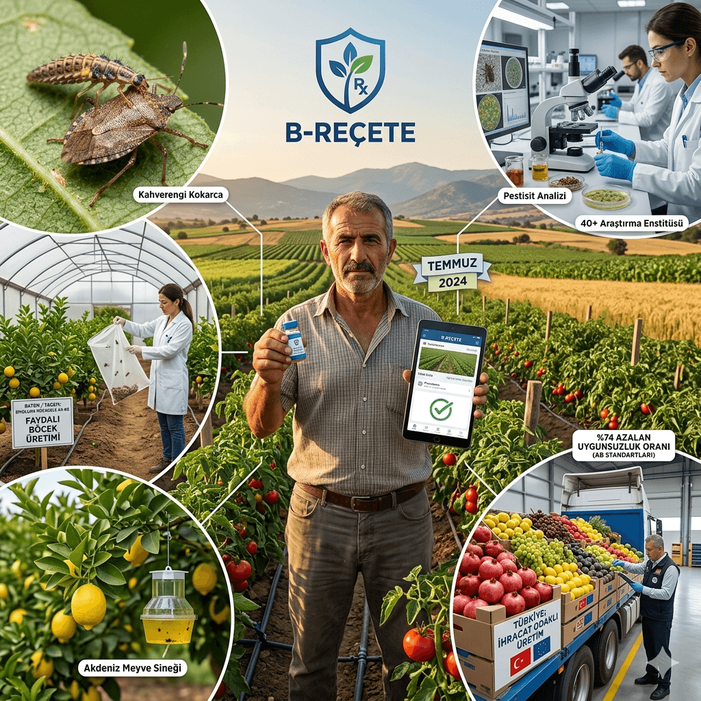B-Reçete Tüm Türkiye’de Başlıyor: Pestisit Kullanımı Azalacak, Tarımda Yeni Dönem Temmuzda!