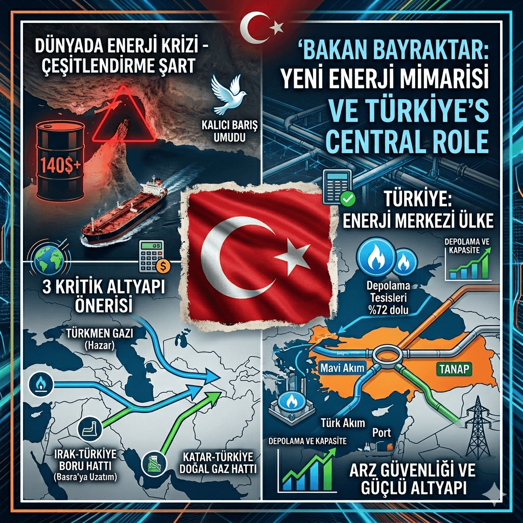 Bakan Bayraktar: Hürmüz Krizi Sonrası Türkiye Enerji Altyapısını Güçlendiriyor, Yeni Boru Hatları Hayata Geçiyor