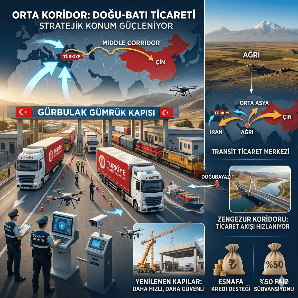 Bakan Bolat’tan Ağrı'da Kritik Mesaj: Orta Koridor Güçleniyor, Ağrı Küresel Ticaretin Yeni Üssü Oluyor