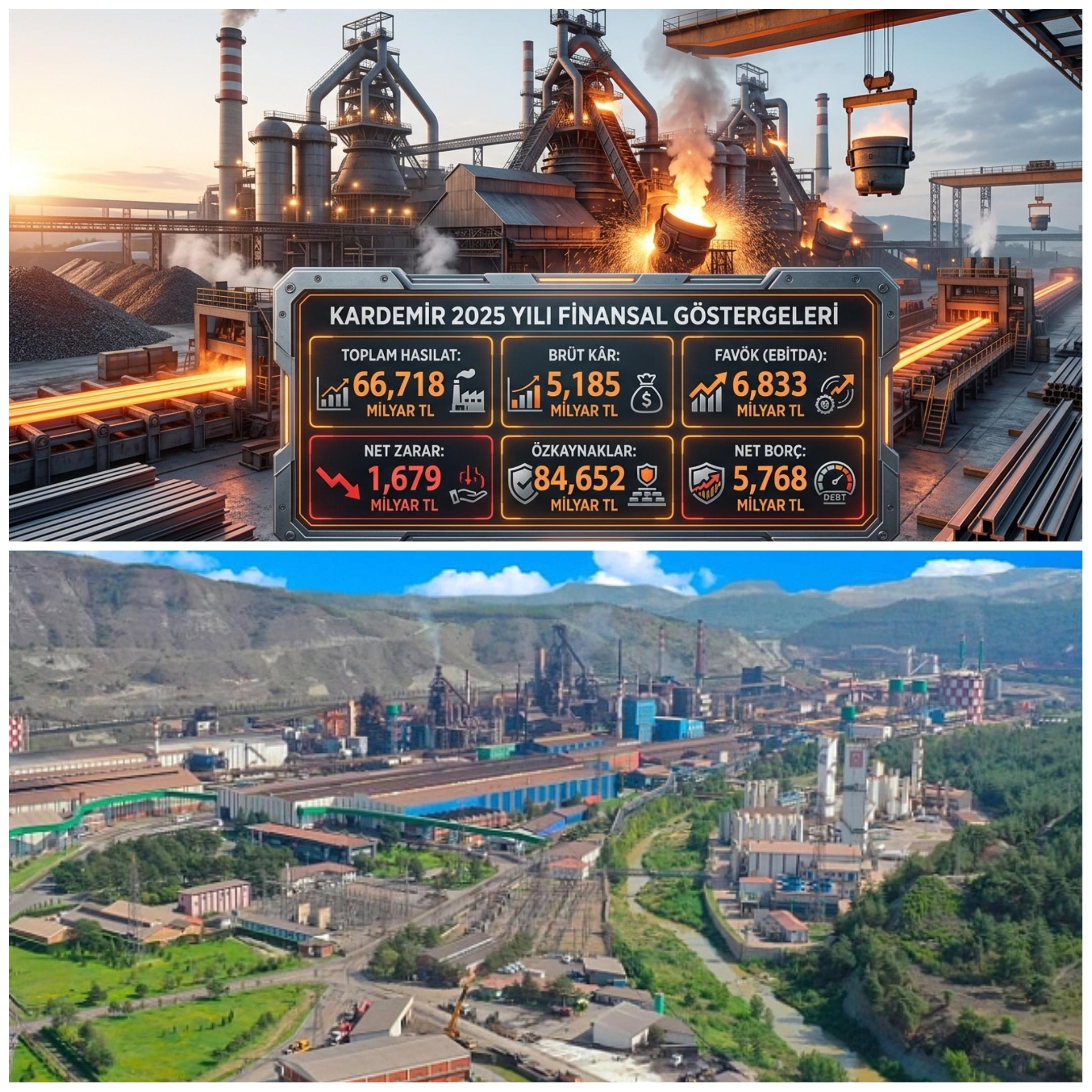 Demir Çelik Devi Kardemir 2025 Bilançosunu Açıkladı: Hasılat 66,7 Milyar TL, Net Zarar 1,67 Milyar TL