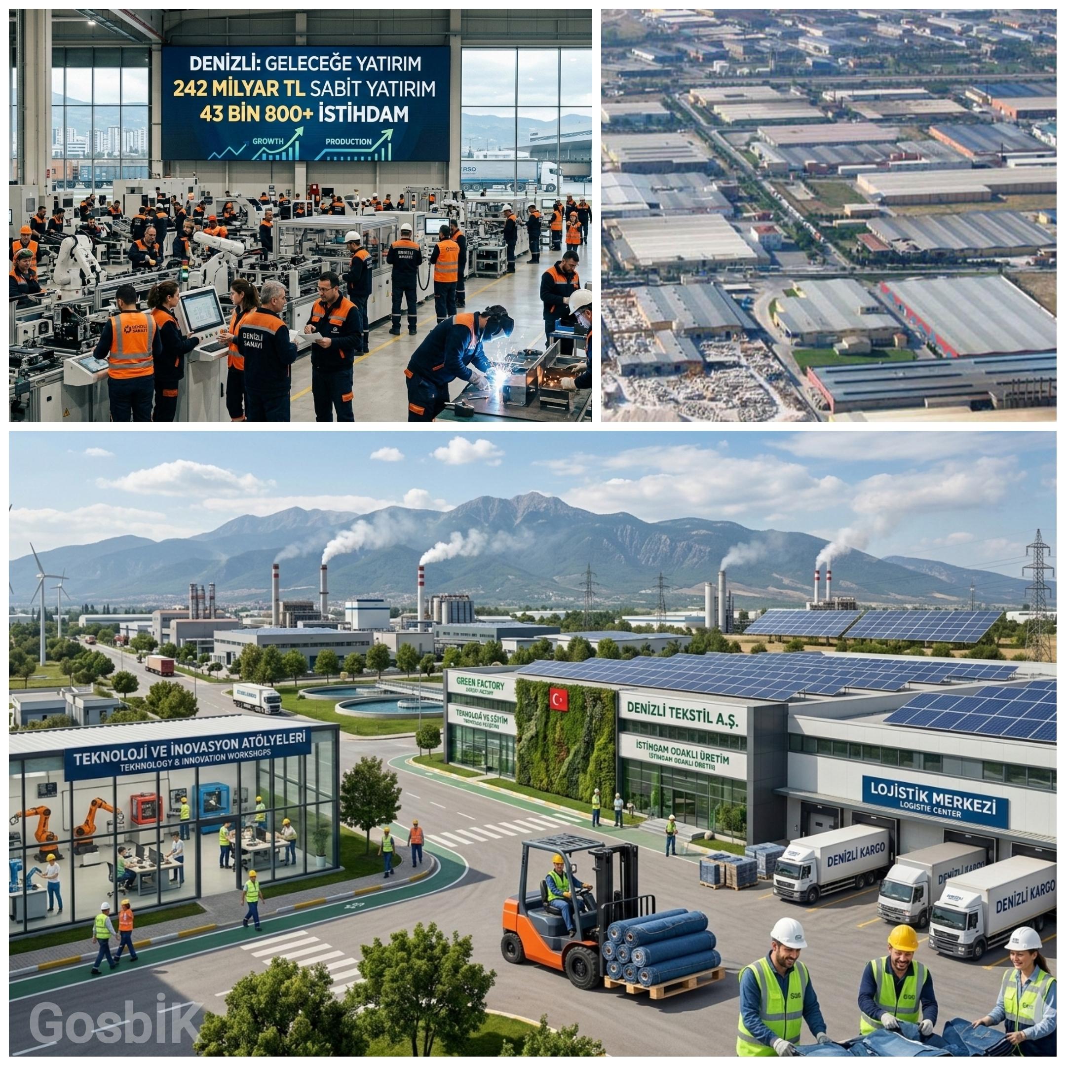 DENİZLİ’DE 242 MİLYAR LİRA SABİT YATIRIM VE 43 BİN 800’ÜN ÜZERİNDE İSTİHDAM