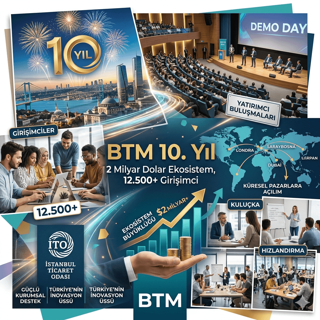 Dünyanın En İyi 3. Startup Merkezi BTM 10 Yaşında: 2 Milyar Dolarlık Ekosistem ve Küresel Başarı!