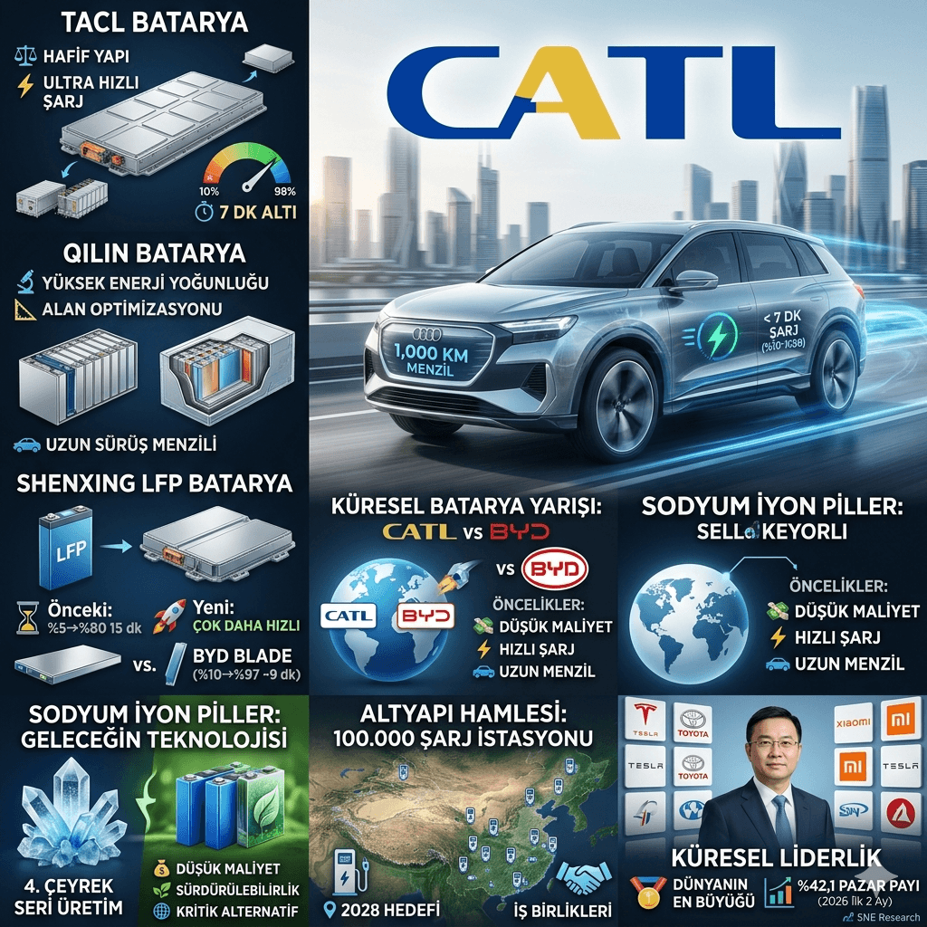 Elektrikli Araçlarda Devrim: 1.000 KM Menzil ve 7 Dakikada Şarj Sunan Yeni Batarya Teknolojileri