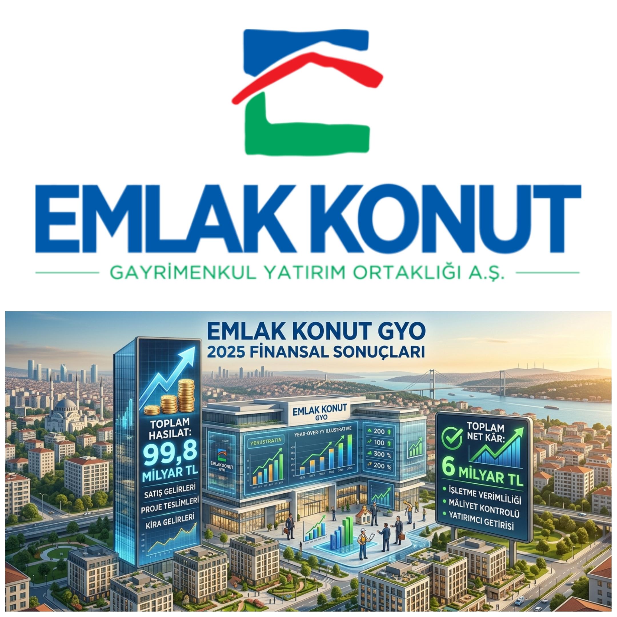Emlak Konut GYO 2025’te Net Kârını 6 Milyar TL’ye Yükseltti: Satış Gelirlerinde Rekor Performans