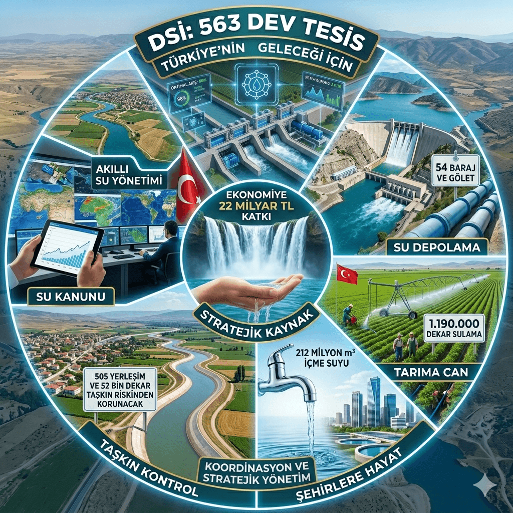 Erdoğan 563 Dev Su Yatırımını Açıkladı: 137 Milyar TL’lik Projeyle 505 Yerleşim Taşkın Riskinden Korunacak!