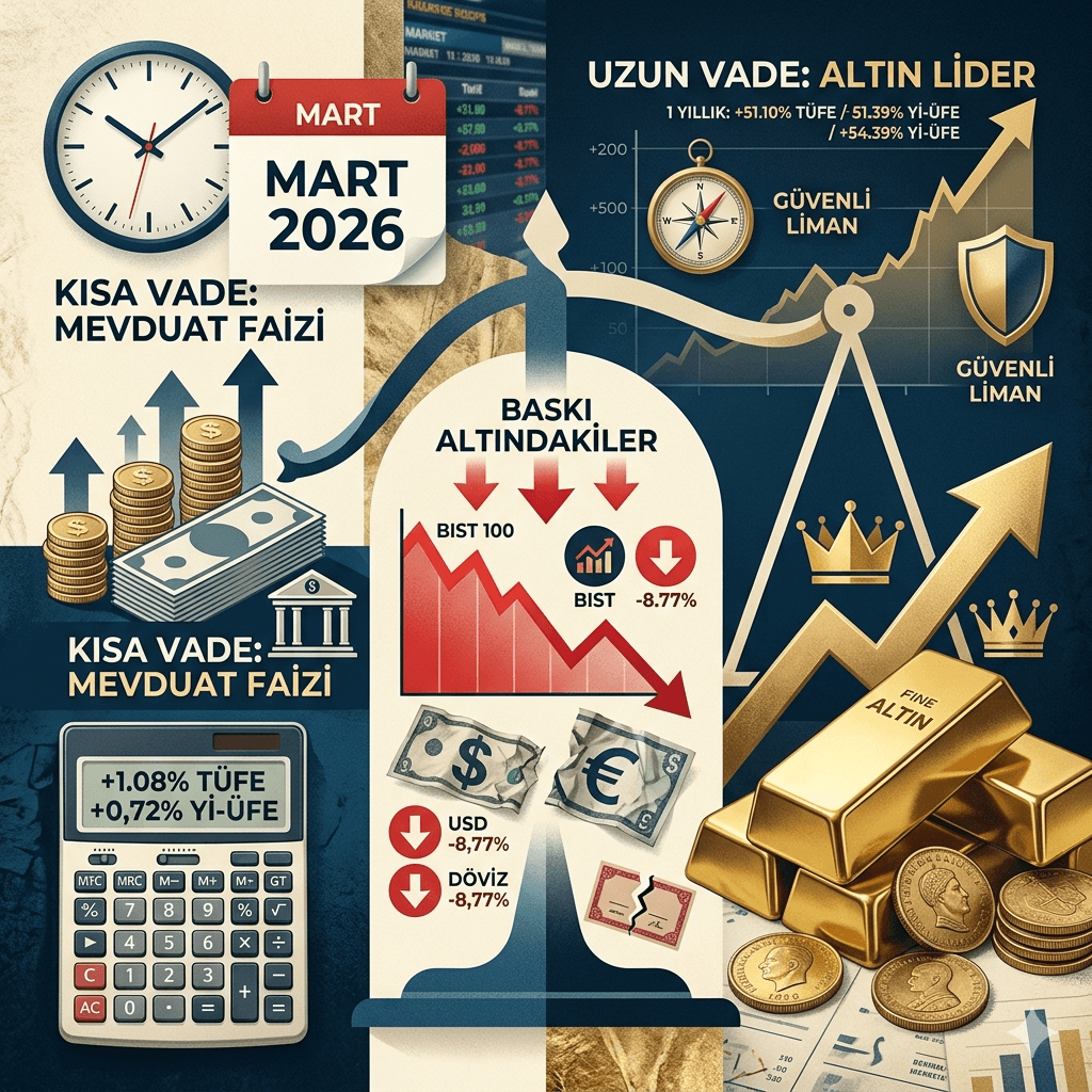 Faiz Kısa Vadede Kazandırdı, Altın Uzun Vadede Zirvede! TÜİK Reel Getiri Oranlarını Paylaştı