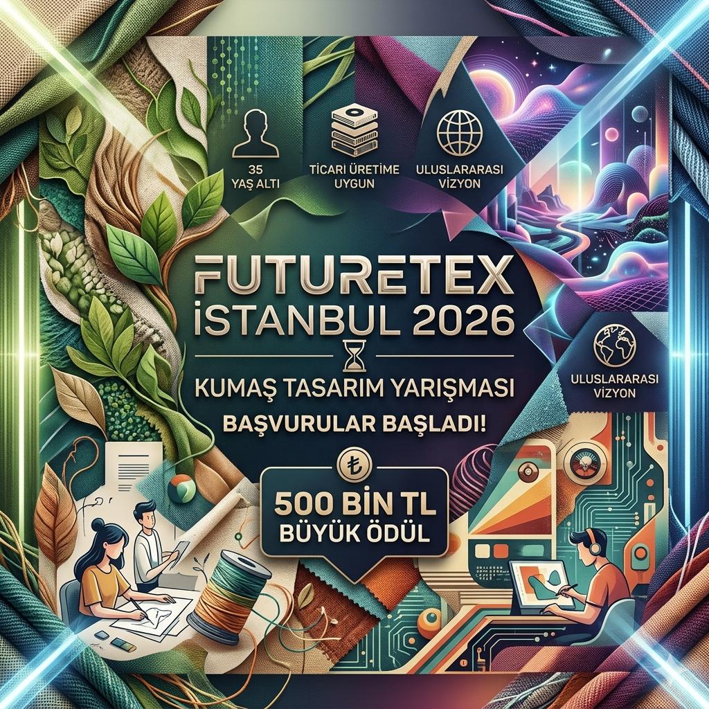 Futuretex İstanbul 2026 Başladı: 500 Bin TL Ödüllü Kumaş Tasarım Yarışması İçin Son Başvuru 1 Haziran