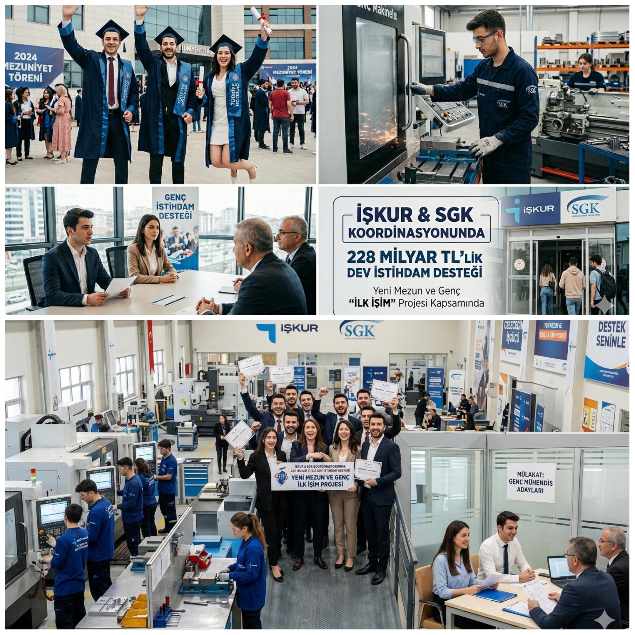 Gençlere 228 Milyar TL Dev Destek: İlk Kez İşe Girenin 6 Aylık Maaşı Devletten