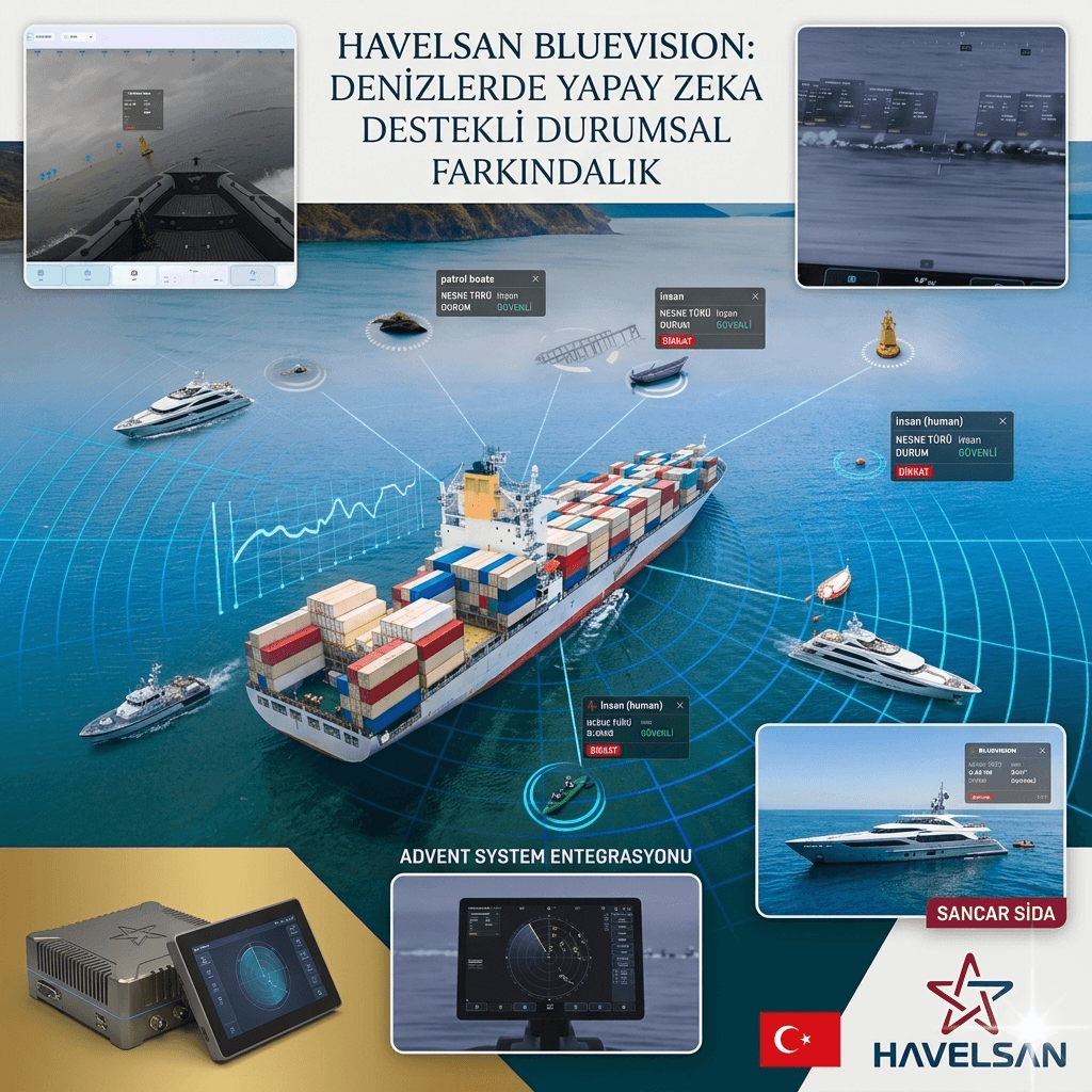 HAVELSAN’dan Denizlerde Yapay Zeka Devrimi! BLUEVISION Güvenli Deniz Resmi Oluşturuyor