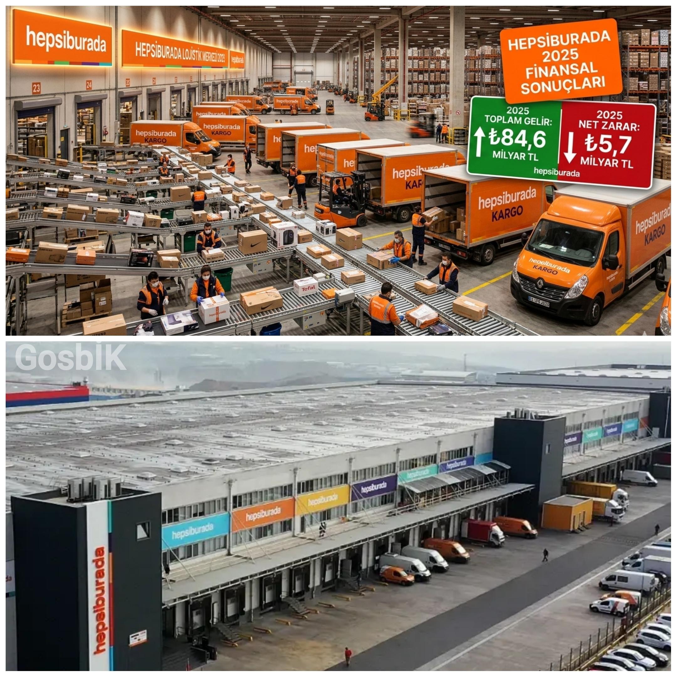 Hepsiburada 2025 Bilançosu Açıklandı: Gelir 84,6 Milyar TL’ye Yükseldi, Net Zarar 5,7 Milyar TL Oldu