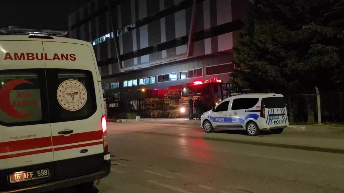 İnegöl'de Tekstil Atölyesinde Yangın Çıktı