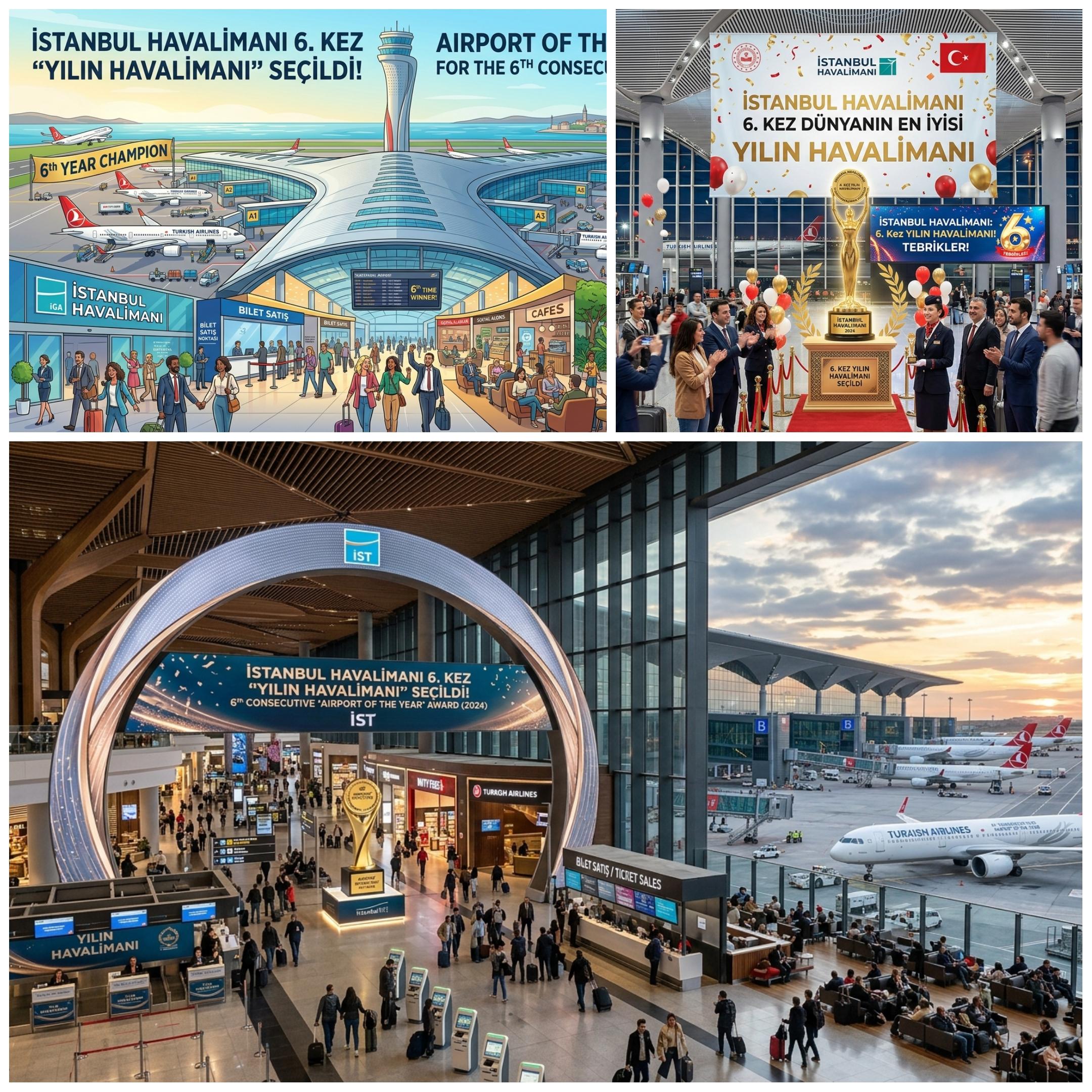 İstanbul Havalimanı 6. Kez ‘Yılın Havalimanı’ Seçildi: Küresel Havacılıkta Zirvedeki Yerini Korudu