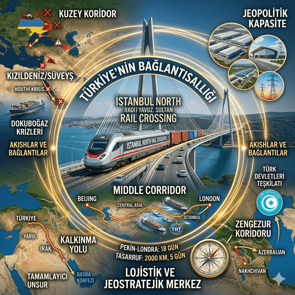 İstanbul Kuzey Demiryolu (INRAIL) Projesi: Türkiye’yi Orta Koridor’da Küresel Lojistik ve Jeostratejik Merkeze Dönüştürecek Hamle