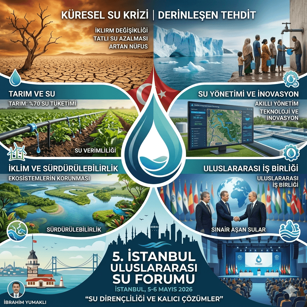 İstanbul Su Forumu 2026 Başlıyor: Küresel Su Krizi İçin Kritik Zirve ve Çözüm Arayışı