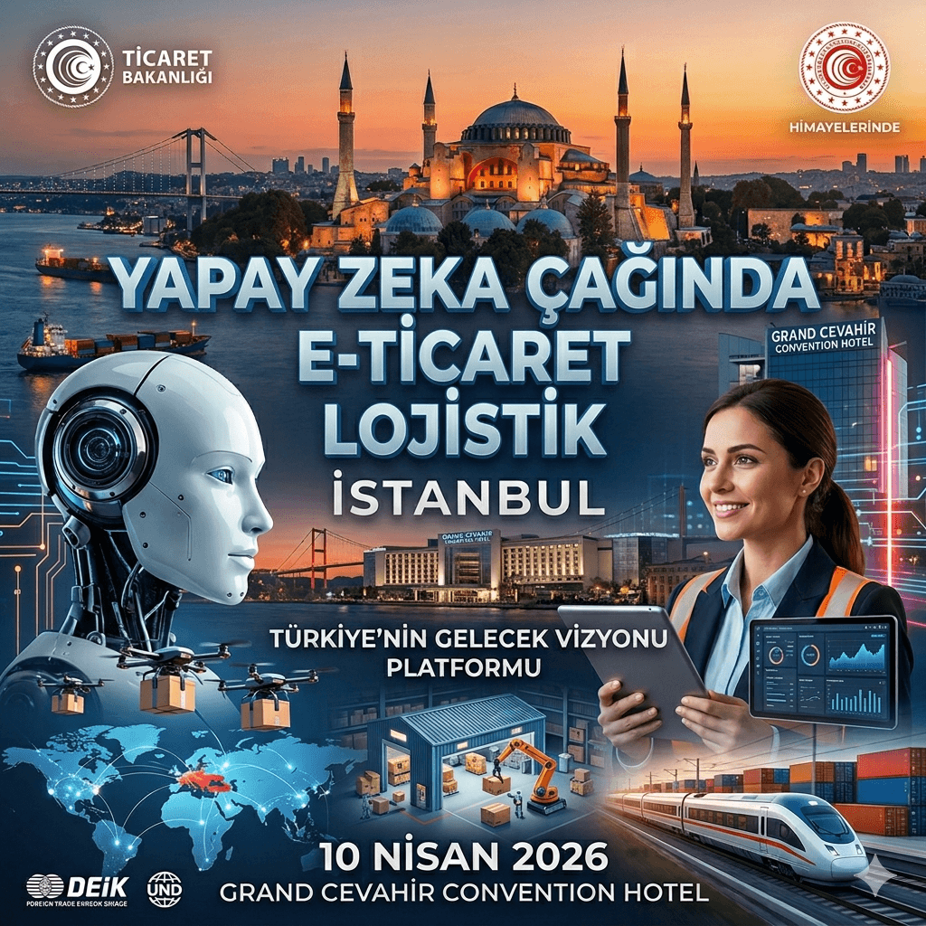 İstanbul’da “Yapay Zeka Çağında E-Ticaretin Lojistiği Zirvesi” Başlıyor: Türkiye’nin Dijital Lojistik Geleceği Masaya Yatırılacak!