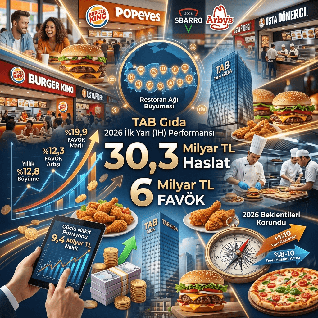 TAB Gıda'dan Güçlü İlk Yarı Performansı: Hasılat 30,3 Milyar TL'ye Ulaştı, FAVÖK 6 Milyar TL'yi Aştı